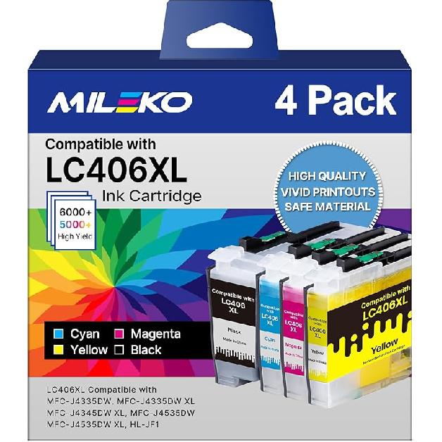 5 Pack 410XL Ink Cartridges for Epson 410 Ink Cartridges Combo Pack Remanufactured for Epson 410XL Works with Epson Expression XP-830 XP-7100 XP-640