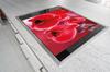 TAGLIERE IN VETRO 52x40 ORCHIDEA