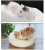 Creative Egg Yolk Pet Bed for Cats & Dogs - Round, Warm, All-Season Mat