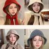 Fashionable Women Knitted Hat with Neck Coverage Unisex Teenager Protable Hat for Winter Sports and Leisures
