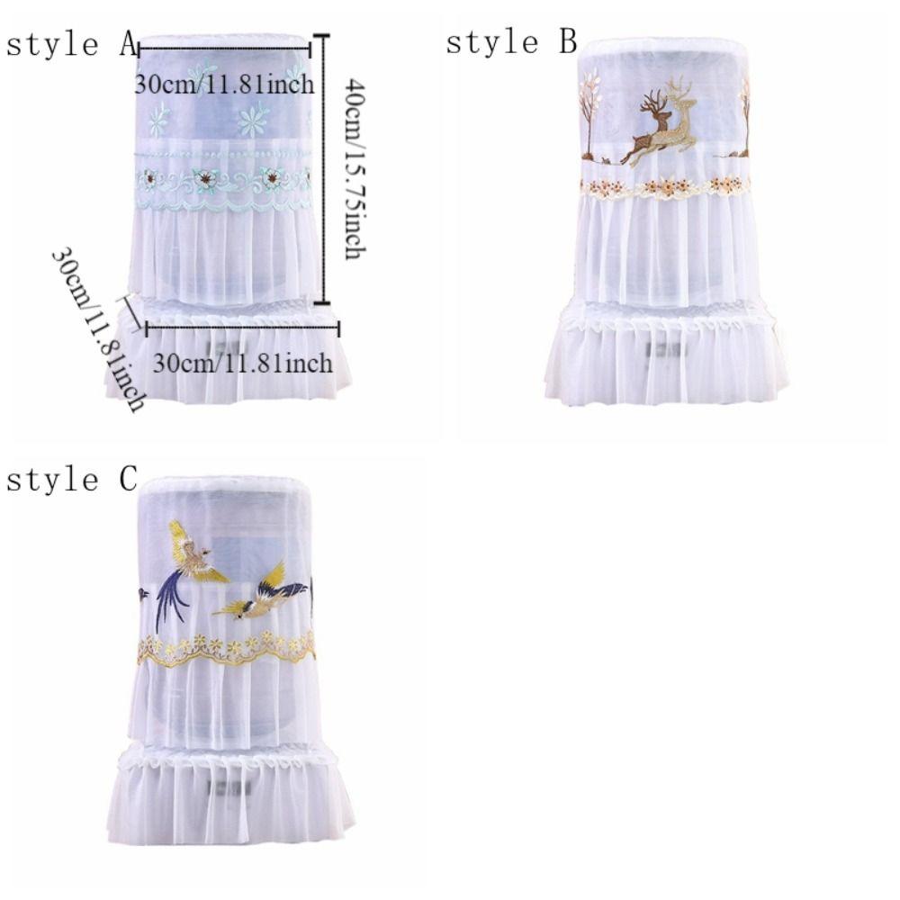 2pcs/set Korean Style Embroidered Bucket Dust Cover Fashion Water Dispenser Bucket Sleeve Office