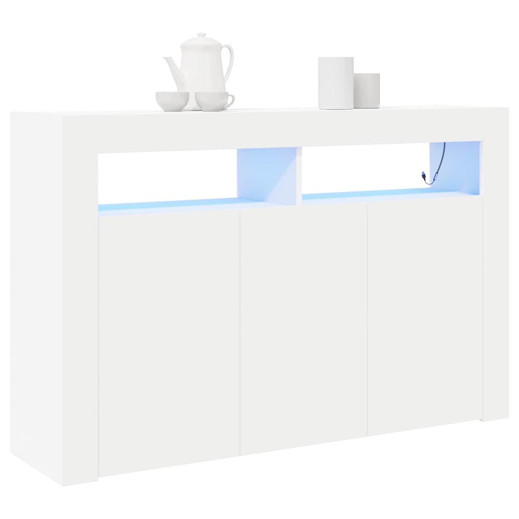 Sideboard White 116 x 30 x 75 cm Particleboard