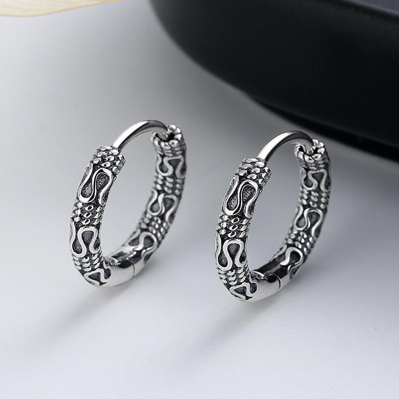 Boucles D'oreilles Argent 925 - Design Mini U Doré Et Argenté - 16 Mm - Hypoallergénique