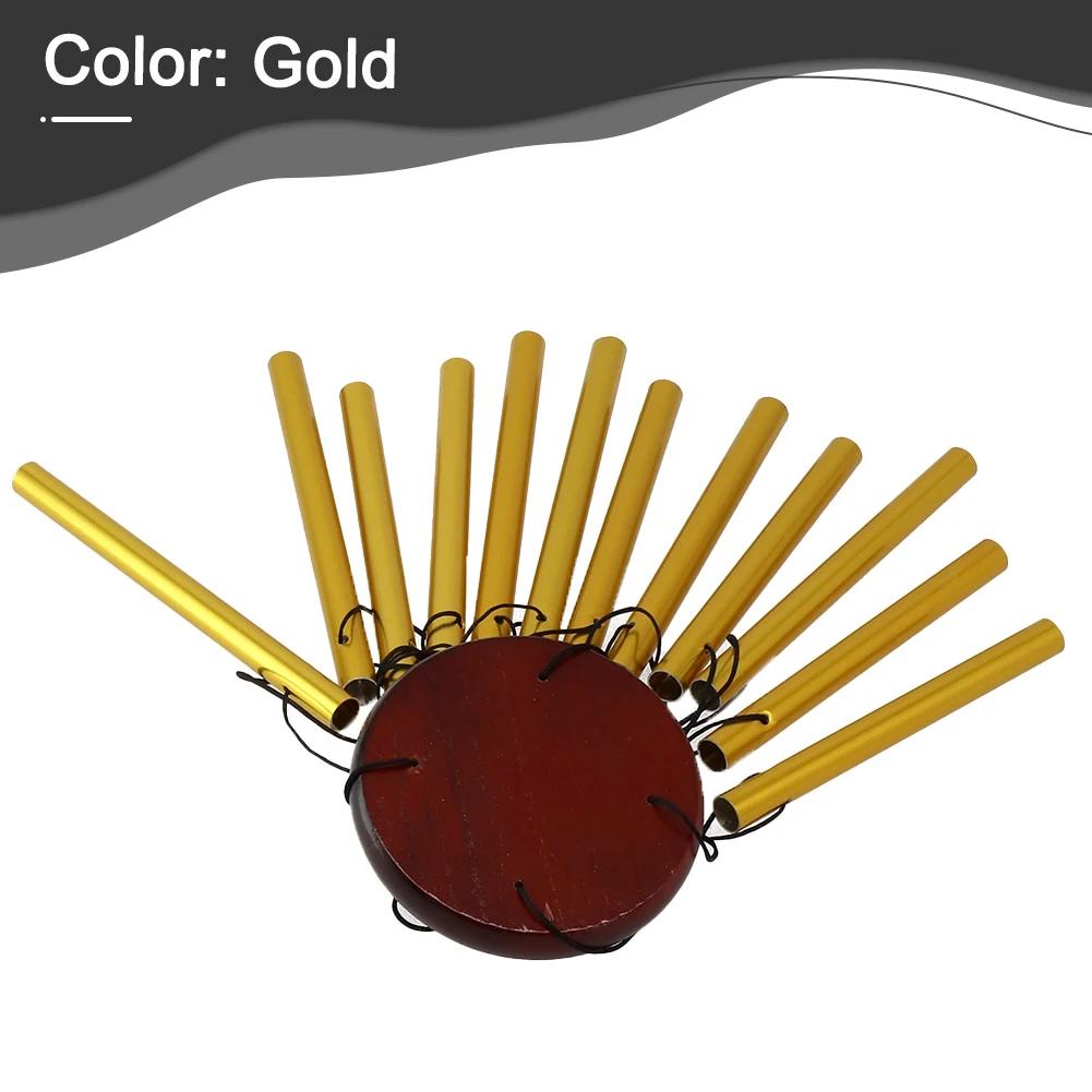 `12 Tubes Wind Chimes `Aluminum Tube Pine Wind `Chimes Bells Metal Pipe `Wind Chimes Bells Decor `Outdoor Yard Decoration