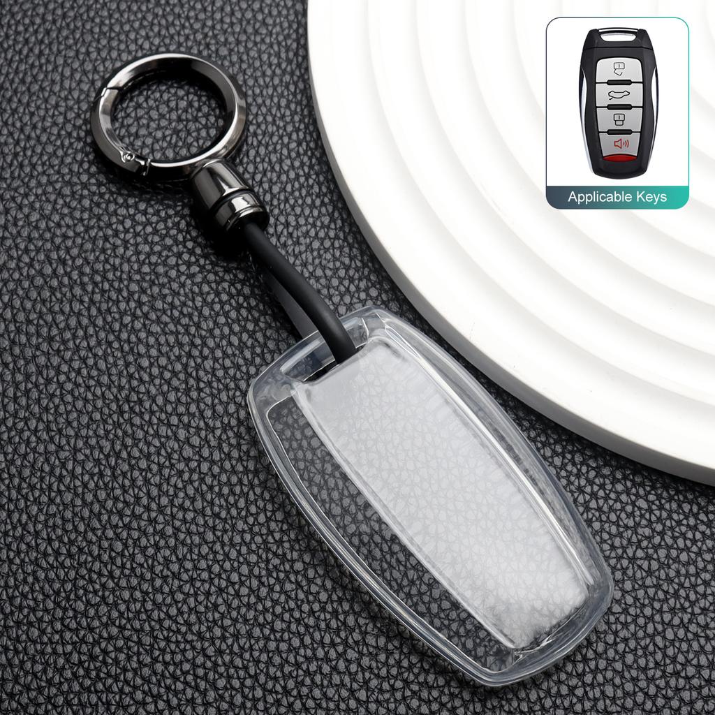 Transparent TPU Car Key Case Cover for Haval H6 2024 2025 Jolion Dargo H5 F5 F7 F7X M6 Protection Key Shell Car Accessories