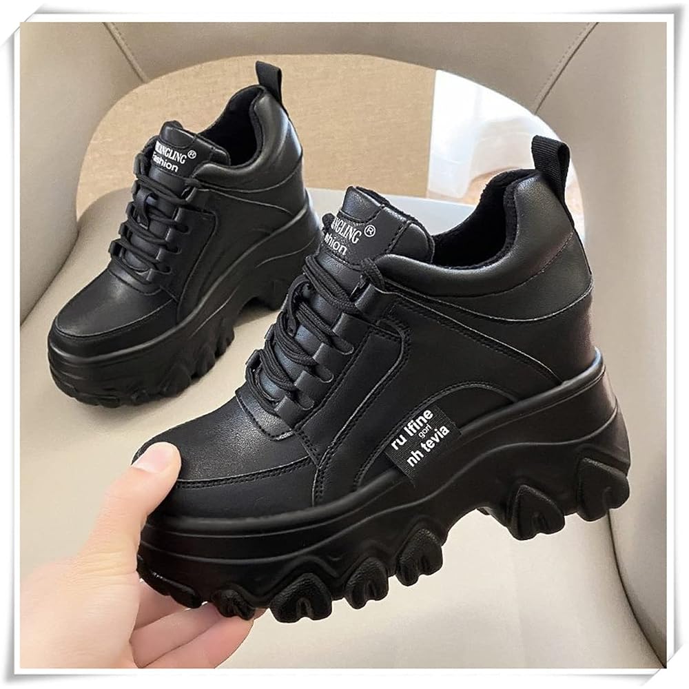 Ainiway Platform Sneakers, Dad Sneakers for Women, Platform Shoes, Sneakers with Hidden Heel,