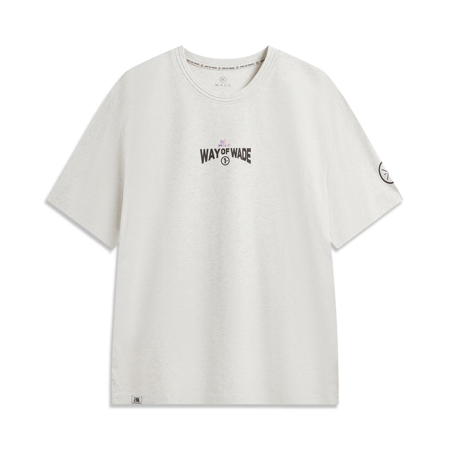 

Мужская футболка с коротким рукавом Li Ning Wade Series, свободная, с буквой, удобная, топ AHSW121-6 XL