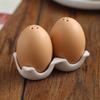 Egg Shaped Ceramic Flavoring Utensils Creative Ceramic Kitchen Household Eggs Grid Practical Kitchen Tools Seasoning Jar Bottles