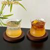 Reverse-mouthed Tulip Glass Cup,Simple Transparent Whiskey Glass Cups,Creative Specialty Mixed Juice Glasses Cup,Bar Cafe Tools