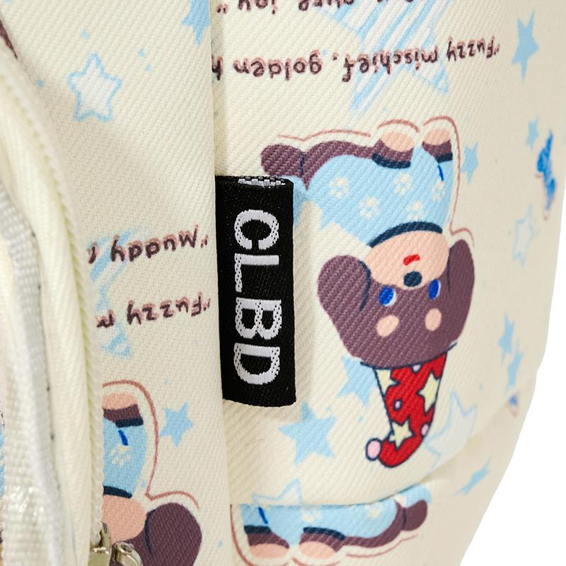 Printed Junior High School Student Backpack Waterproof Large Capacity Schoolbag Women's Backpack