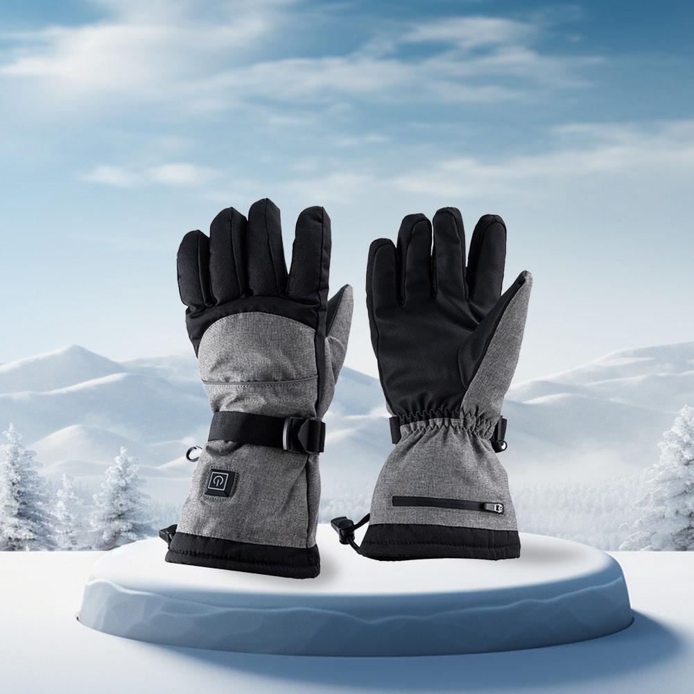 Electric Heated Gloves Electric Heating Mittens Waterproof Touch Screen Hand Warmers Battery Operated for Outdoor Activities