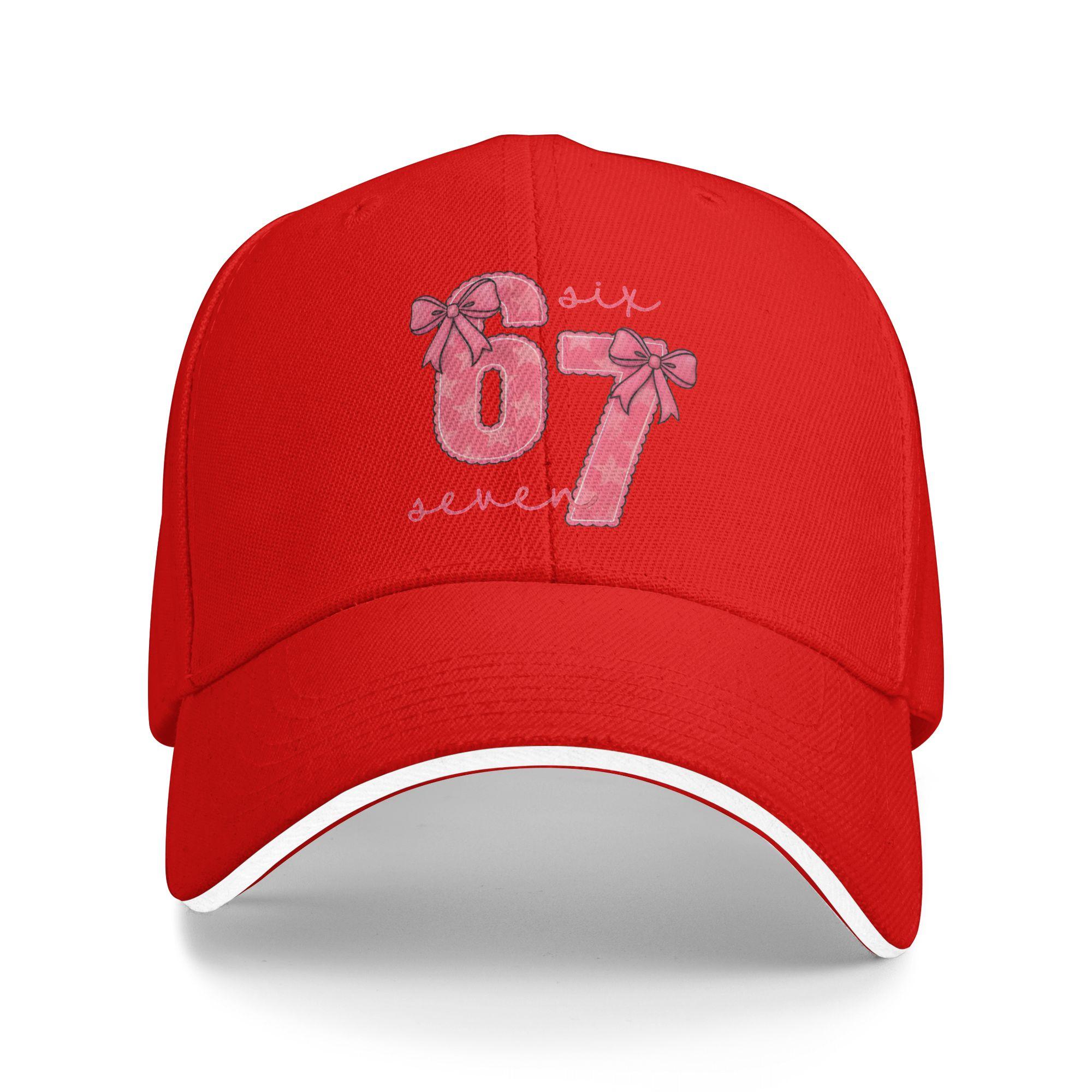 

WoUnisex Unisex Six Seven 67 Meme Valentines Day Outdoor Hat Spring Sun Baseball Caps Casual Baseball Cap Hip Hop Sunscreen Hats One Size