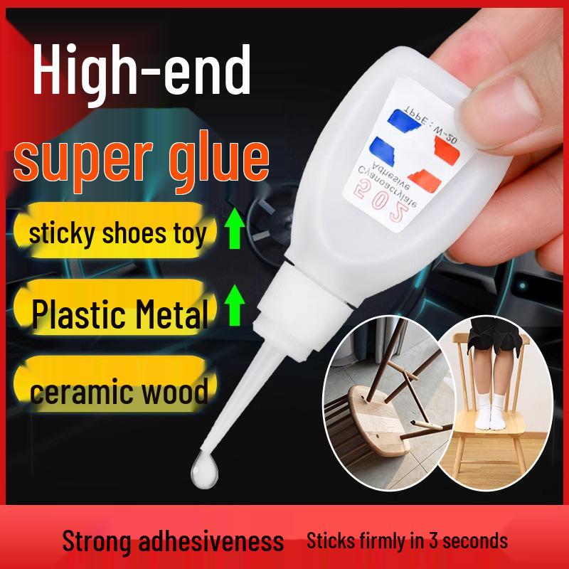502 Super Glue: Quick-Drying, Transparent, Waterproof Adhesive for Shoes and Metal with High Viscosity and Strong Adhesion.