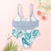Conjunto de Fato de Banho Infantil de Verão de Duas Peças da Moda Para Meninas