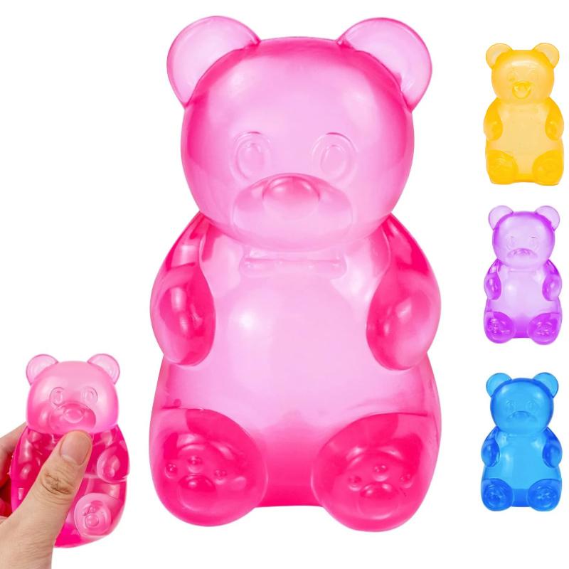 Little Bear Squishy Toys Maltose Pinch Stress Relief Ball Stress Pinch Music Stress Relief Tool Slow Rebound Squeeze Toy
