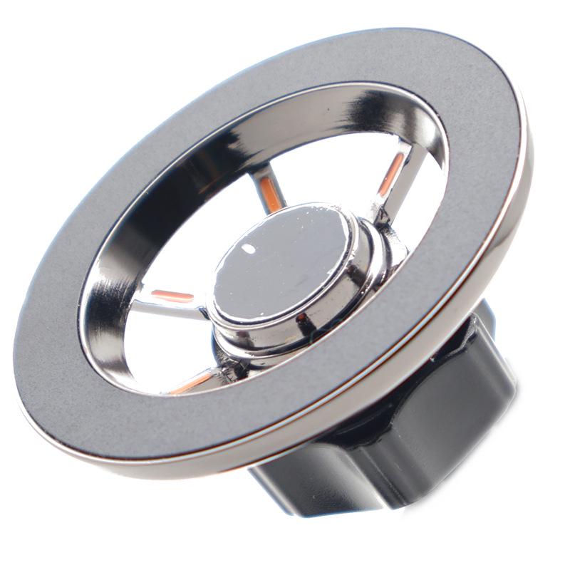 Magnetic Aluminum Alloy Car Phone Holder with MagSafe Connector and 17mm Ball Head