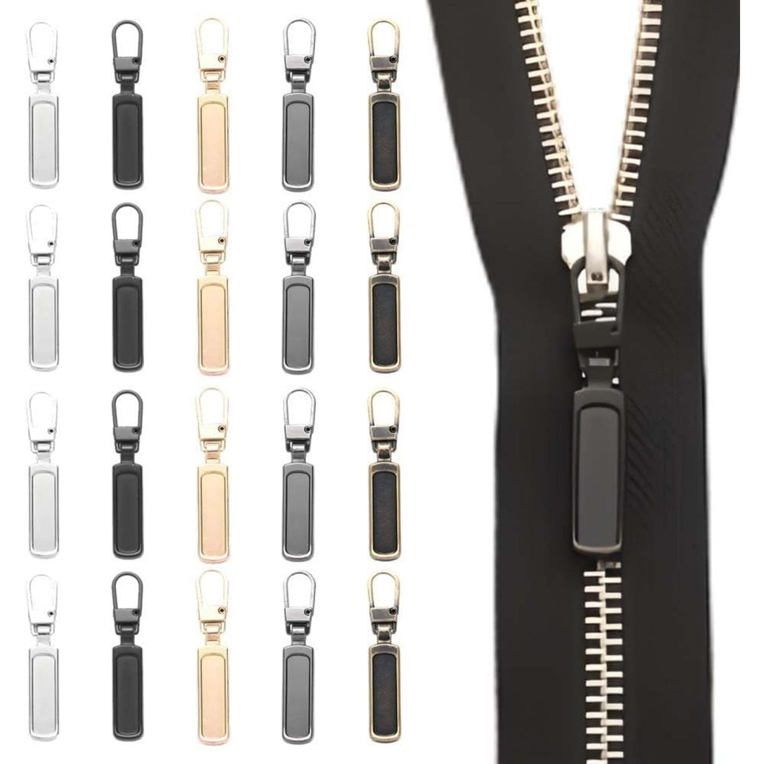 Zipper Pull Replacement,Removable Universal Anti-Slip Zipper Pull Replacement Tab Kit,Zippers Repair Kit for Jackets,Luggage,ackpacks,Purses,Boots 20PCS