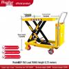 Electric Hydraulic Scissor Lift Cart - Mobile Flatbed Trolley