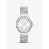 Lennox Pavé Silver-Tone Mesh Watch MK7337