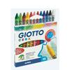 Wax Crayons - GIOTTO - Box of 12 - Washable - Mixed - From 3 Years