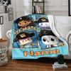 Custom Name Fantasy World Adventure Party Blanket For Couch Bed Plush Cozy Fuzzy Blanket Super Soft Warm Blankets For Fall And Winter 0916233