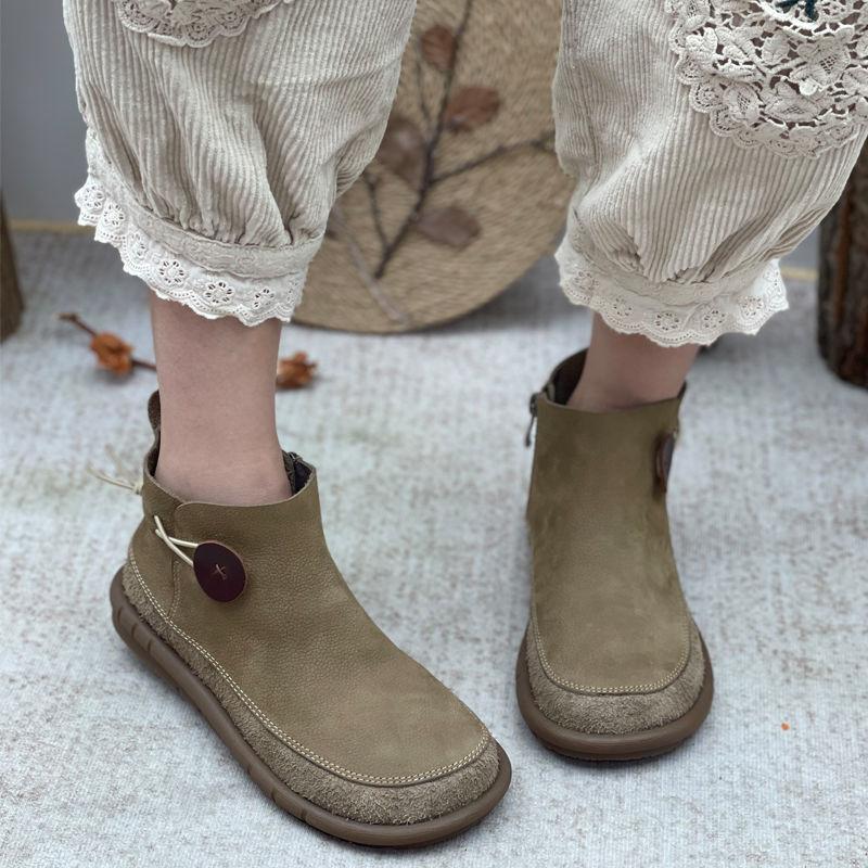 

Женская обувь ручной работы осенние ботинки Мартина повседневные короткие ботинки короткие ботинки женские универсальные супер иностранный стиль универсальные мягкая подошва одинарные ботинки 40