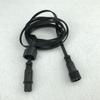 xConnect Type BLACK Flat 18AWG 3 Core Waterproof Extension Cable,one End with Male,the Other End with Female