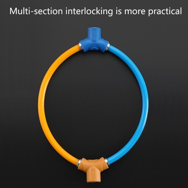 Przenośny Zamek do Roweru z Kluczami Lekkie Pierścienie Blokujące do Roweru Kształtowe Blokady do Roweru Szosowego Trwałe Kłódki Łatwe do Przenoszenia