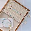 Vintage Design Sense Faux Crystal Pearl Clavicle Chain Necklace