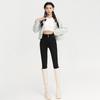 Double-buckle Elastic High-waisted Small-footed Jeans for Women's 2025 Autumn and Winter New Leggings, Pencil Jeans Look Thin