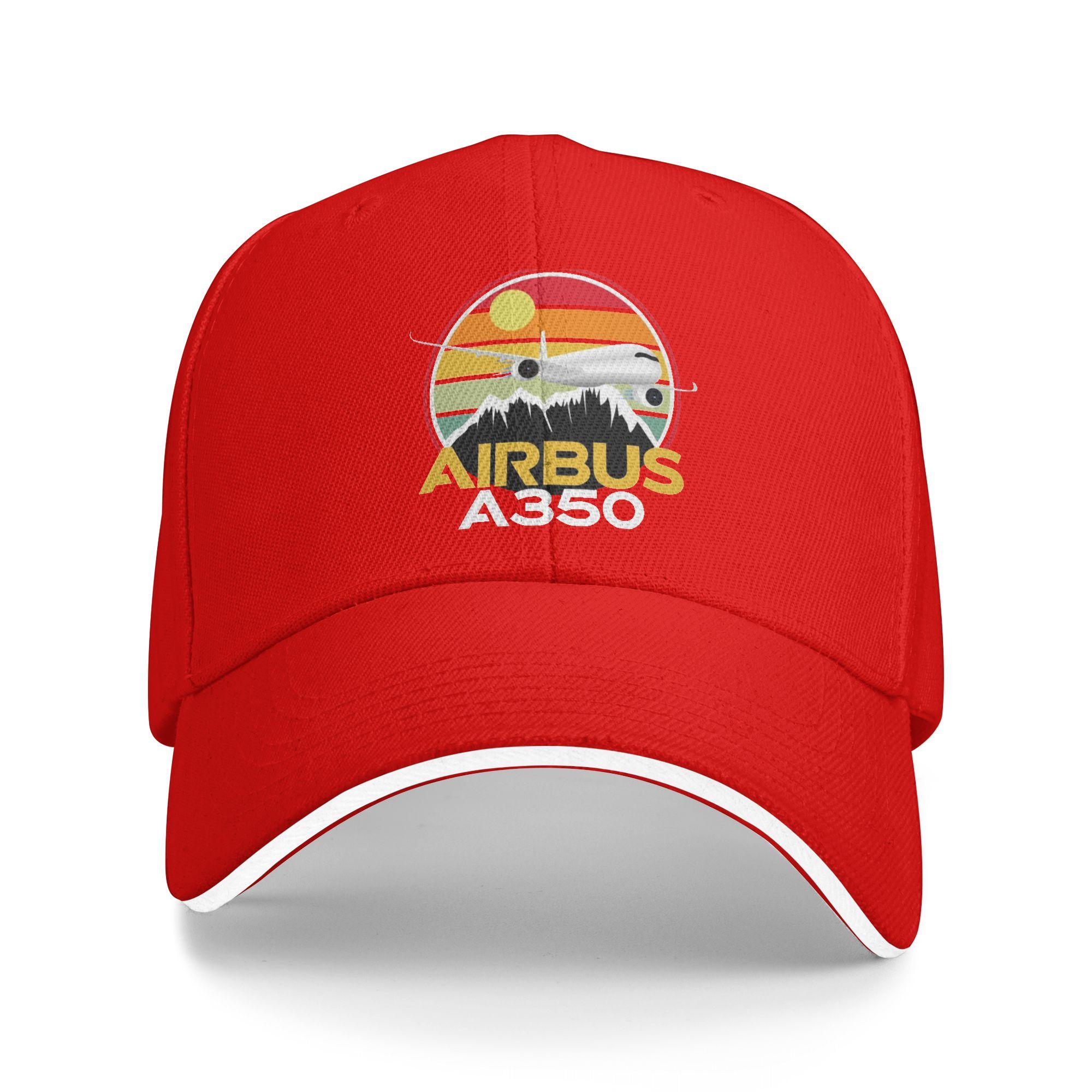 

Airbus A350 Sunset Pilot Casual Baseball Cap Summer Trucker Hat Outdoor Gym Hip Hop Hats Men Adult Streetwear Baseball Caps One Size
