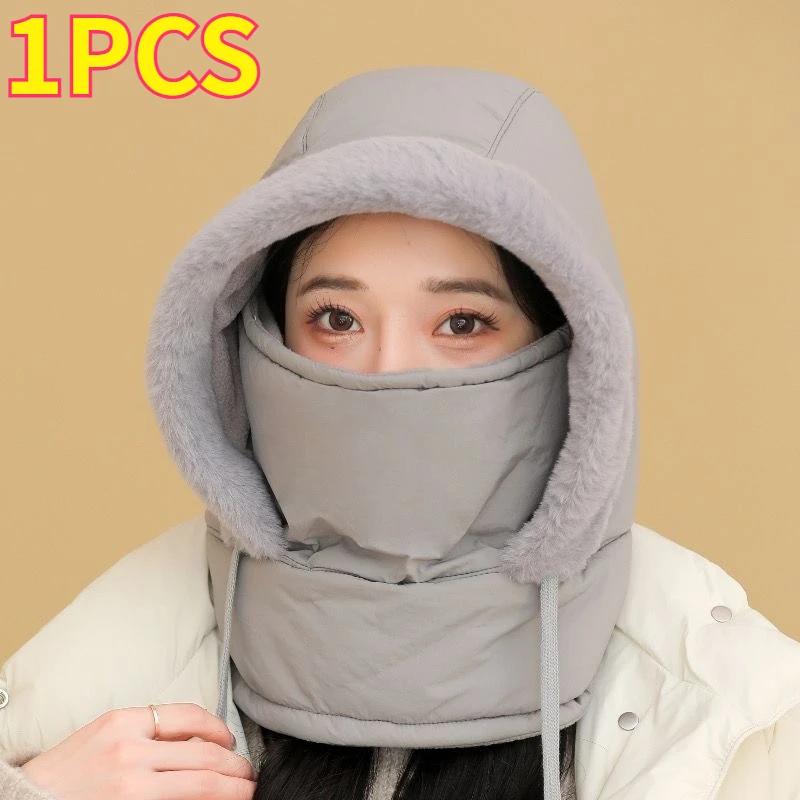 Ear Protection Winter Hat Men Women Thick Velvet Trapper Hat Windproof Thermal Fleece Lined Cold Weather Outdoor Headwear