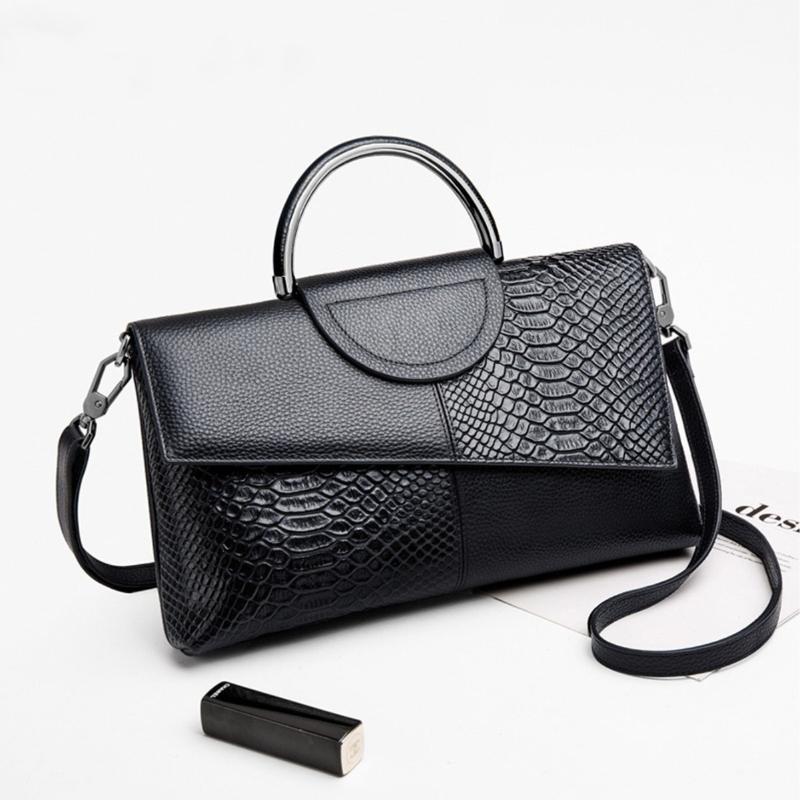 1Pc Handbag Women's New Large-capacity Banquet Handbag Crocodile Pattern Women's Fashion Temperament Messenger Bag