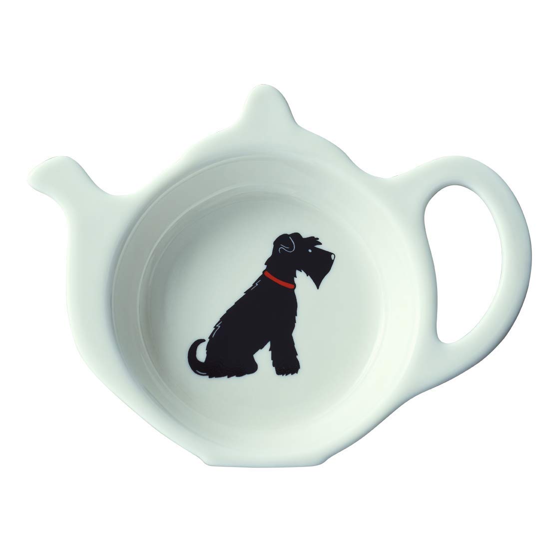 

Sweet William Tea Bag Dish, Schnauzer Favors, Black, Miniature Schnauzer