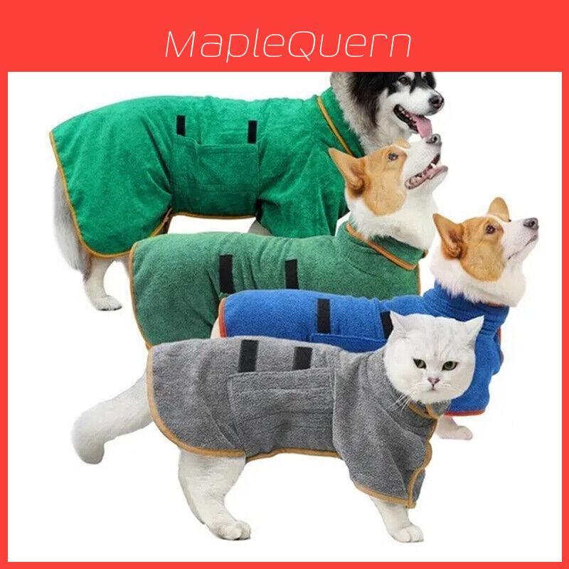 New Dog Bath Towel Absorbent And Wraps Around Your Pet Wholesale Pet Bathrobe