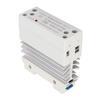 State Relay 25A, AC 24-480V AC SSR with Aluminum Heat Sink for PID Thermostat Temperature Controller Automation Process Equipment