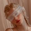 1pcs Lace Eye Mask For Women White Black Hollow-out Patch Blindfolds Adjustable Cosplay Prom Party Props Masks Game Mask