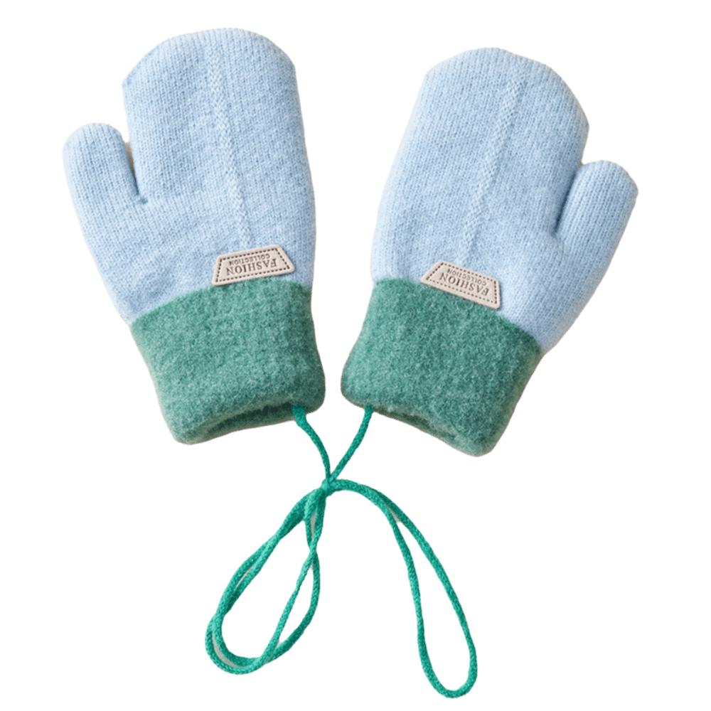 Windproof Kids Winter Gloves Coldproof Knitted Gloves Fashion Children Mittens Toddler