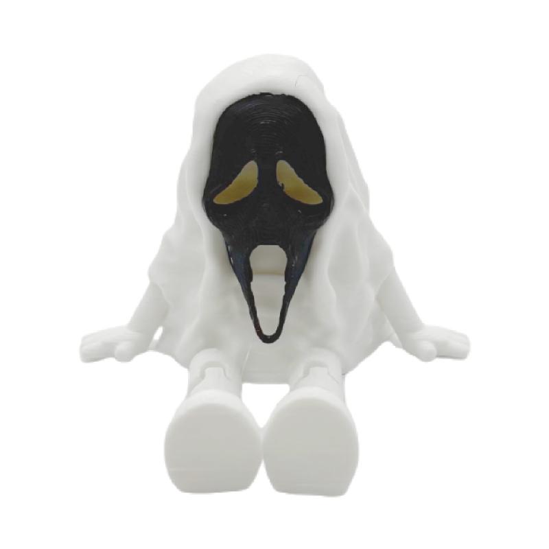 Halloween Ghost 3D Printed Resin Ghost Ornament Figurines Joint Movable Toys Home Car Room Decor Desktop Decoration