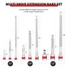 9Pcs Wobble Socket Extensions Set, Ratchet Extensions 1/4" 3/8" 1/2", Wobble Extensions, Drive Socket Extension Length Bar Set