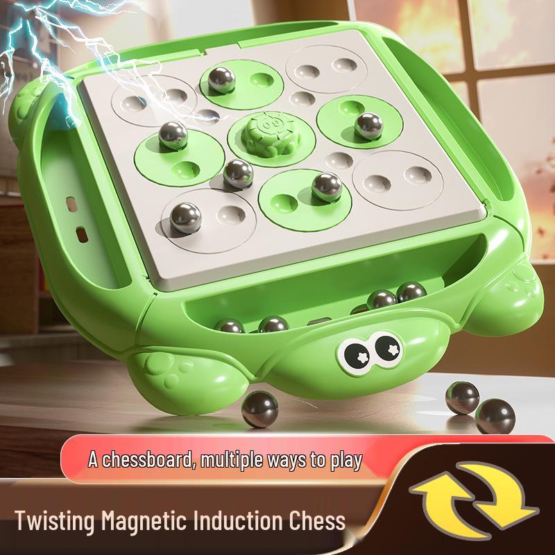 

Rotating Magnetic Chess Puzzle: Interactive Parent-Child Tabletop Game