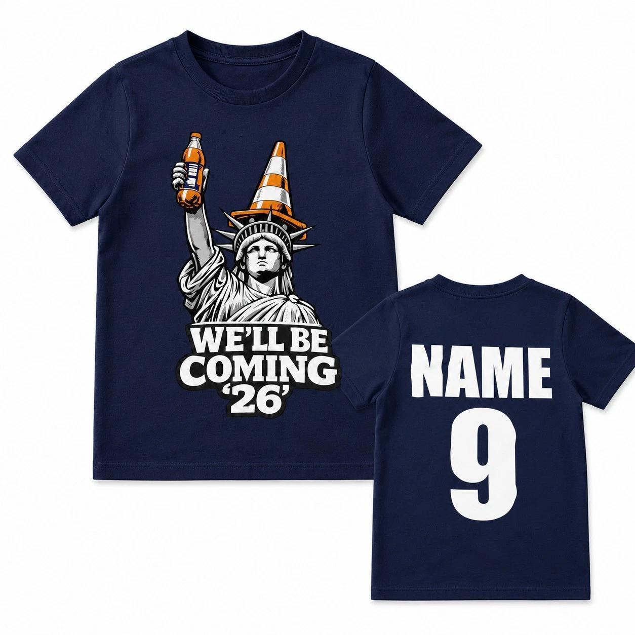 Personalised Kids Scotland 2026 World Cup T Shirt Name Number Football Tee XL