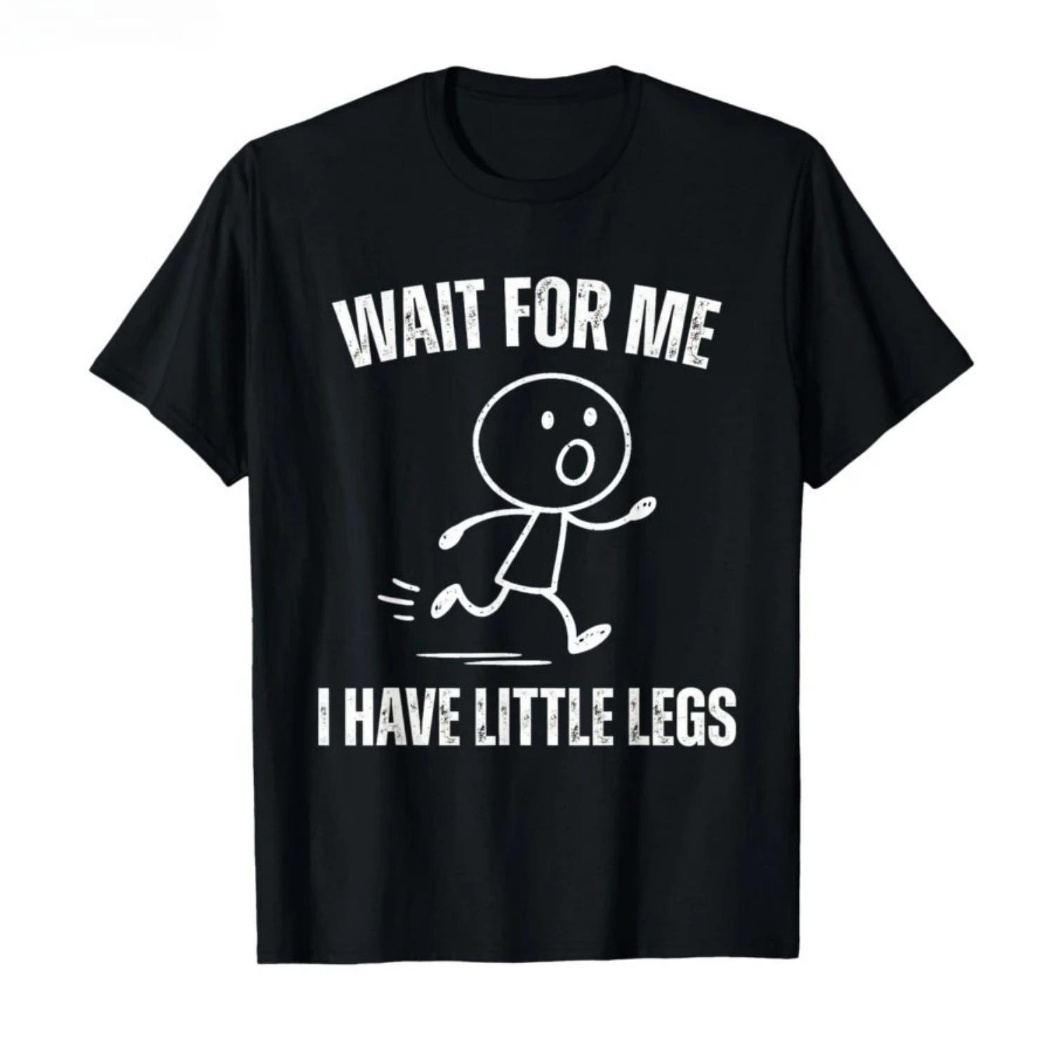 Wait for Me. My Legs Are Short. It s Very Interesting. Running Emoji Print T-shirt S чёрный