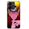 Custom Phone Case - MANIACASE - Xiaomi Redmi 13C 4G - TPU Silicone - Crossed Hand Naruto Pattern - Black