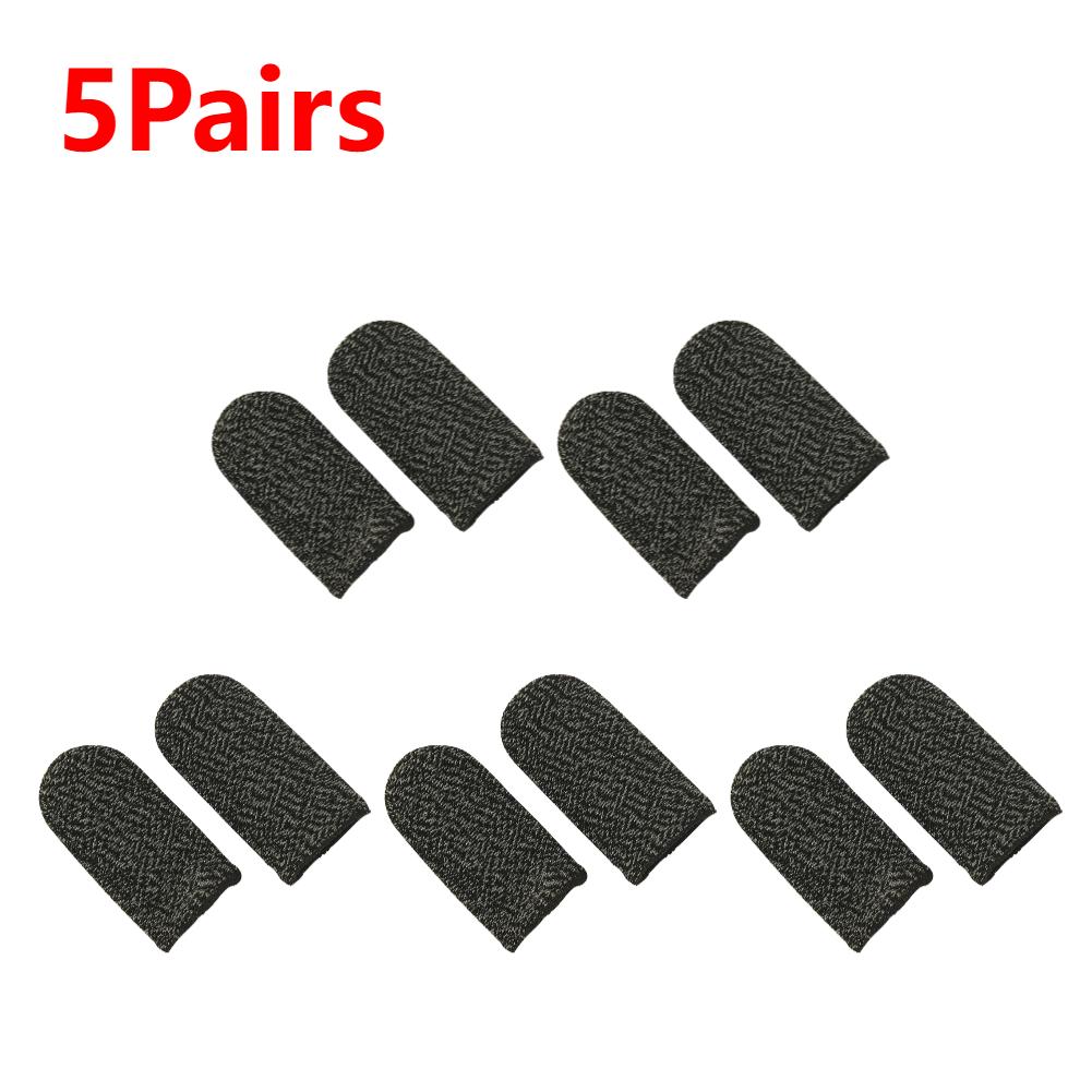 10-1Pair Gaming Finger Cover Game Controller Suitable For PUBG LOL Anti Sweat Scratch Touch Screen Game Finger Thumb Cover Glove