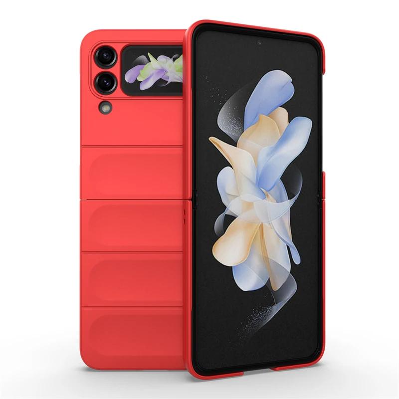 Für Samsung Galaxy Z Flip4 3 5 5g Rückseite Handyhülle Weiches Flüssigsilikon Sturzsicher Stoßfest Schützen Funda Coque Hüllen