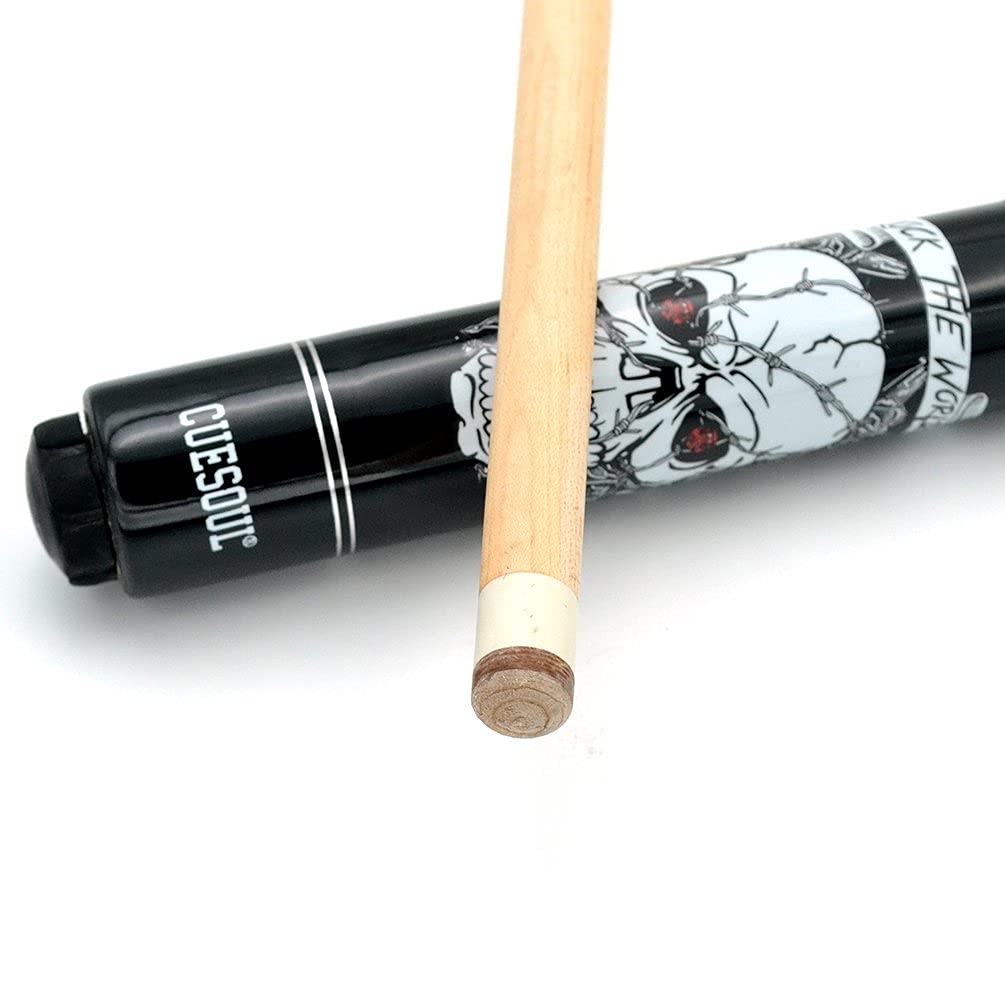 Black Scorpion CUESOUL ROCK Series 2, 57-inch 21oz 1/2 Maple Pool Cue Stick Set