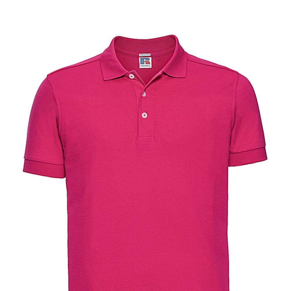 Russell Mens Stretch Fitted Polo Shirt