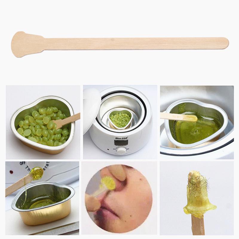 Buy 10Pcs Disposable Wooden Sticks Spatulas Waxing Tongue Depressors