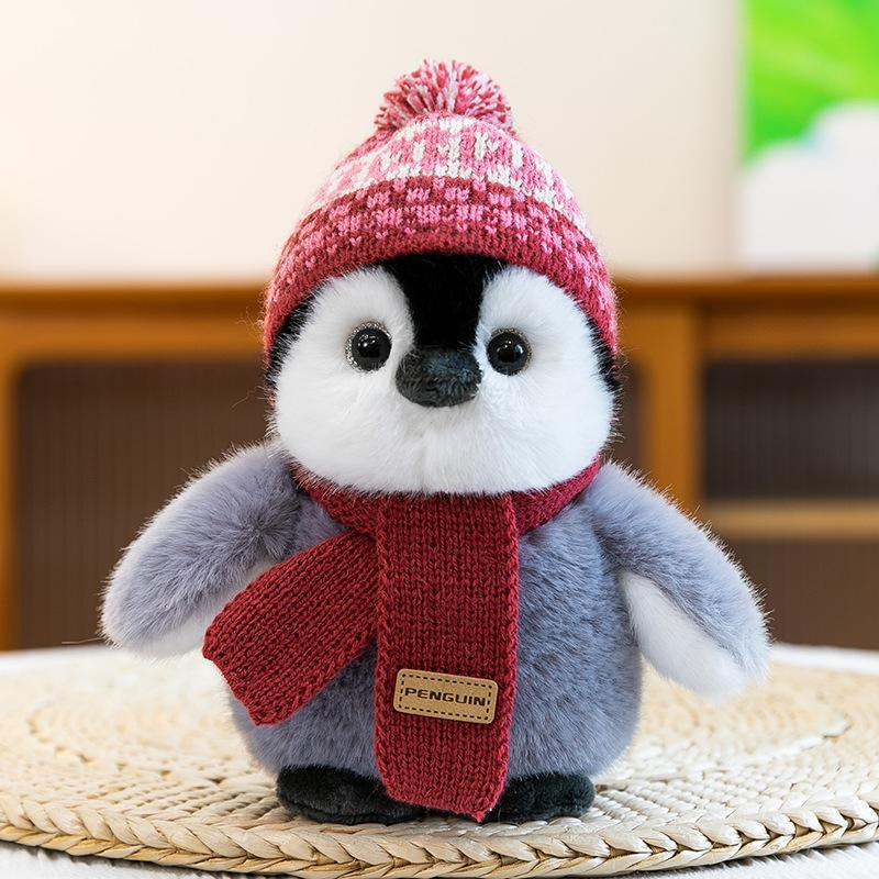 Süßer Schal Pinguin Plüschtier Meerestier Beruhigende Puppe für Kinder Greifautomat Puppe